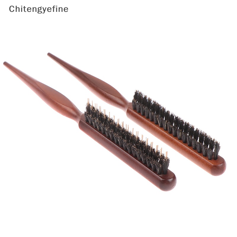 Ctye salon lược chải tóc trêu ghẹo bàn chải xử lý lưng lược lợn rừng tự nhiên lông mịn