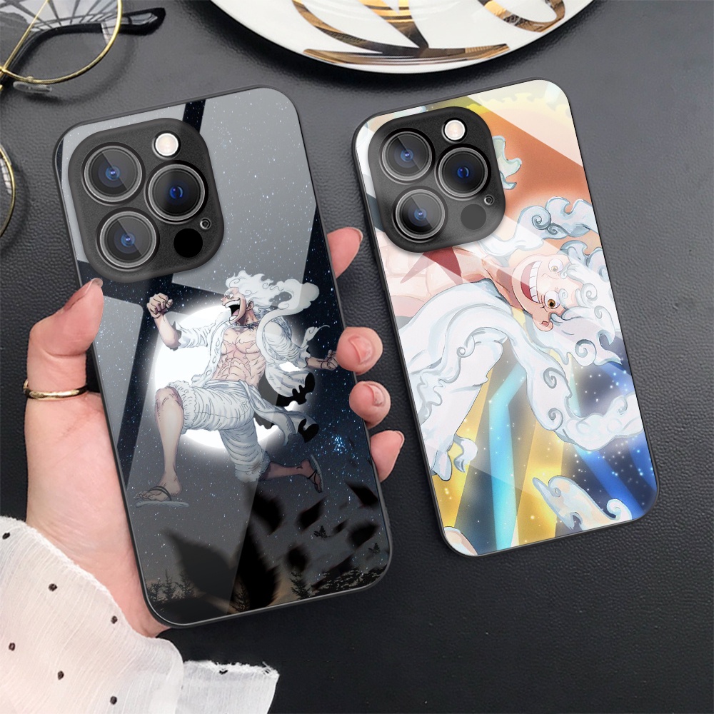 Comic one piece joy boy phone case tương thích cho iphone 14 pro max 13 11 12 mini x xr xs 7 8 se 2020 bảo vệ ống kính kính kính cường lực nắp cứng