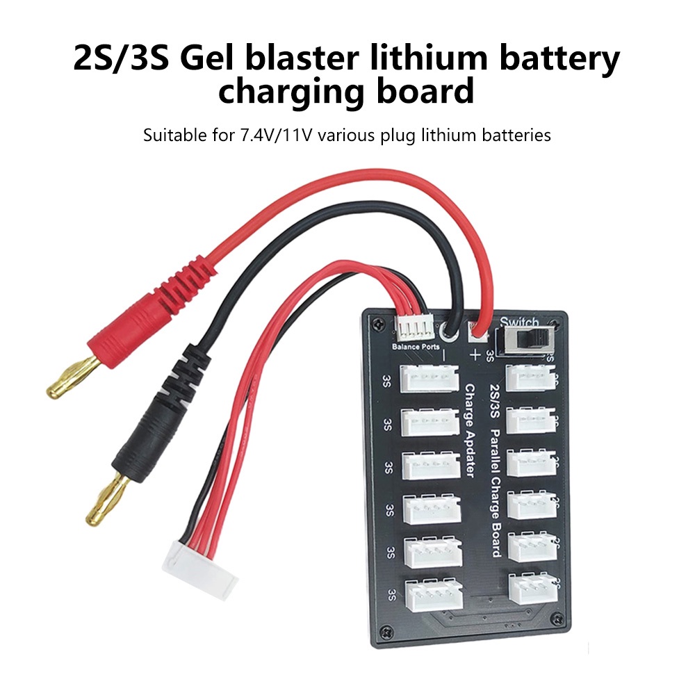 Aideepen 2s-3s pin lithium và bảng sạc bộ sạc cân bằng mô hình máy bay 7.4v / 11.1v