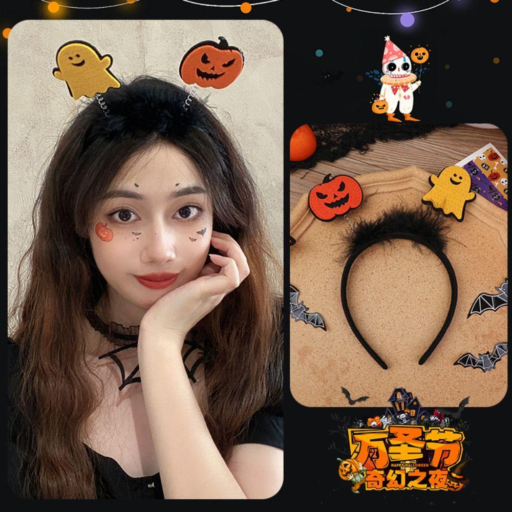 Shanrong Băng Đô Cài Tóc Hóa Trang halloween Hình Mũ Phù Thủy Phối Lông Vũ Vui Nhộn Cho Bé Gái