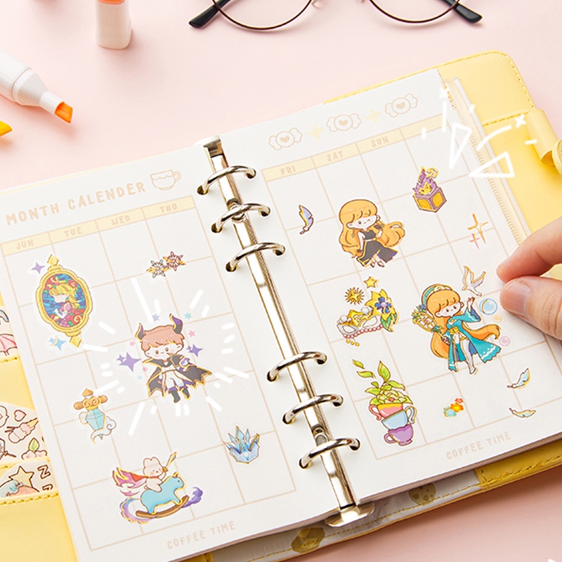 Bộ 3 Tấm Sticker Hoạt Hình Bằng Đồng Chống Thấm Nước Trang Trí diy