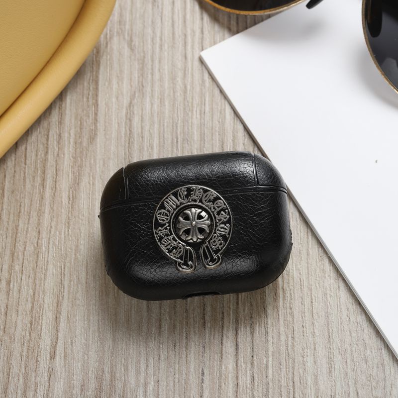 Tương thích với airpods 1 2 3 pro thế hệ cross chrome hearts cho airpods pro gen 2 vỏ bảo vệ bằng da pu có dây chuyền