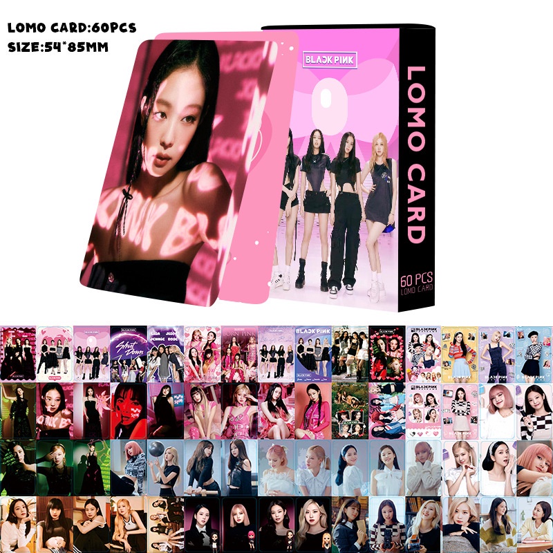 Blackpink Album Music Festival Photocard Lisa Jennie Lomo Card 60pcs/box