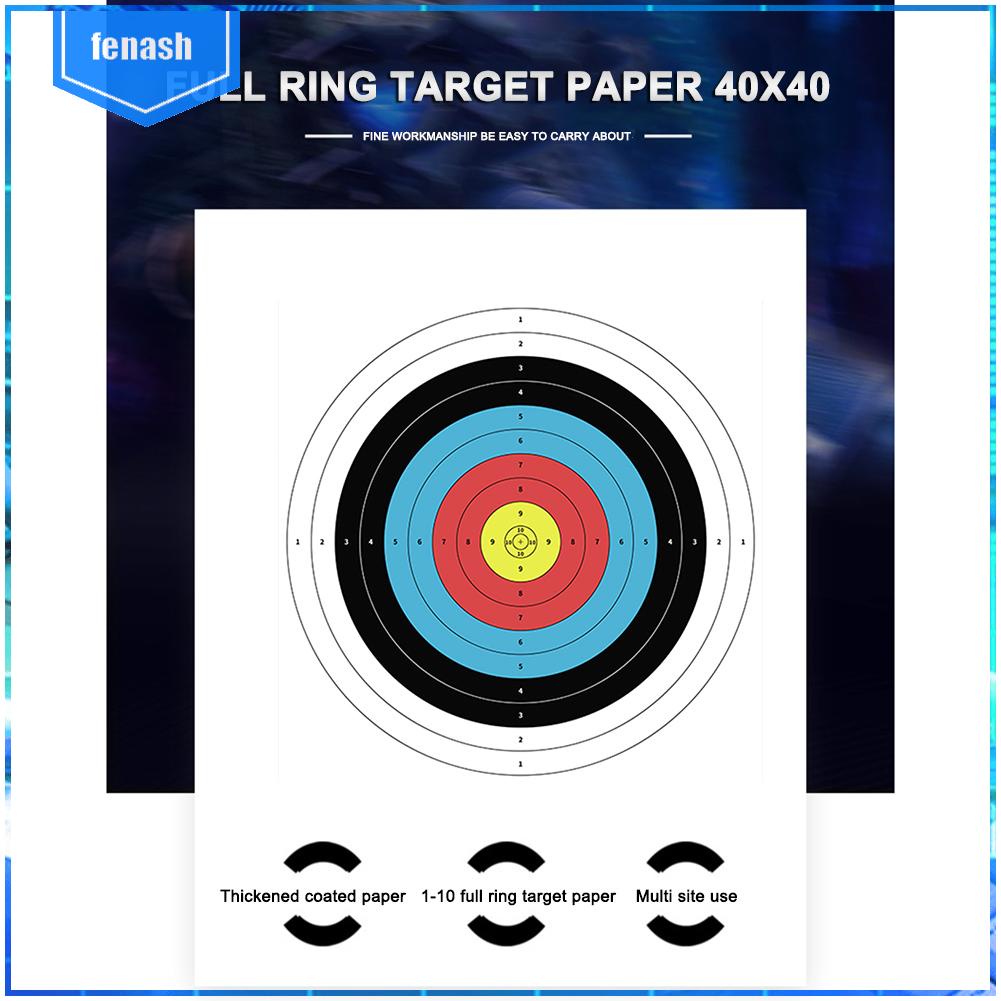 10 cái 40x40cm mục tiêu bắn cung chuyên nghiệp giấy thực hành mũi tên bảng phi tiêu