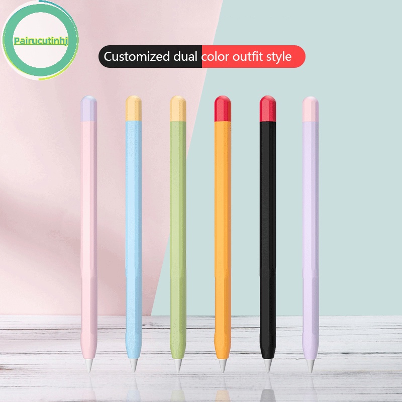 Pairhj silicone mềm tương thích cho apple pencil 2nd case anti-lost tablet touch pen stylus soft protective sleeve cover cho ipad vn