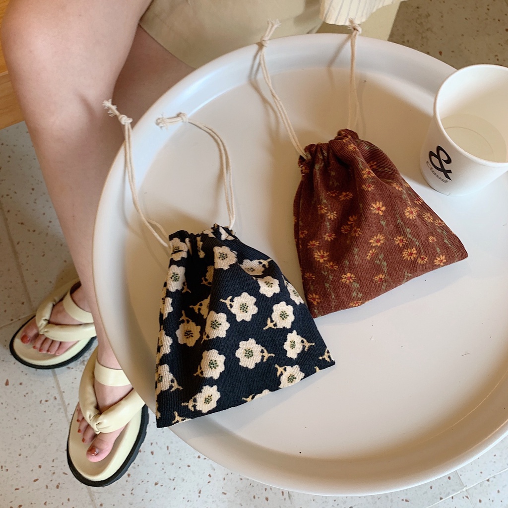 Dây rút túi dây rút dễ thương hand-carrying túi vải nhỏ