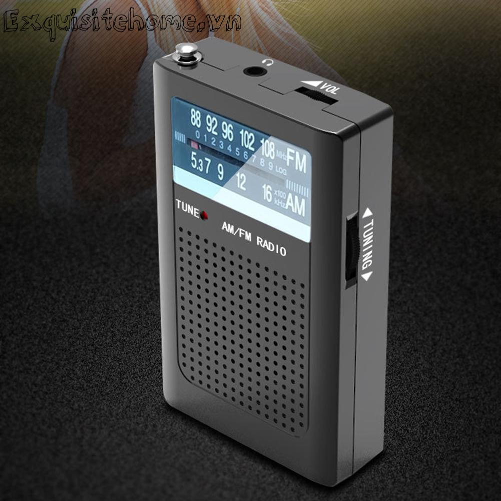 Máy thu radio fm bỏ túi di động với antenna fmam pointer đài phát thanh retro