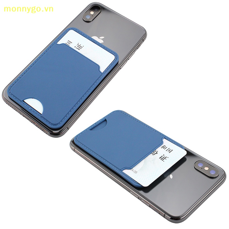 Monnygo bán chạy điện thoại di động silicone điện thoại di động mặt sau dán chủ thẻ đặt xe buýt kiểm soát truy cập id thẻ ngân hàng dán trong túi vn
