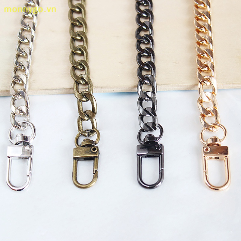 Monnygo Dây Xích Nối Dài 20cm Bằng Kim Loại Màu Vàng / Bạc / Đen Cho Túi Xách vn