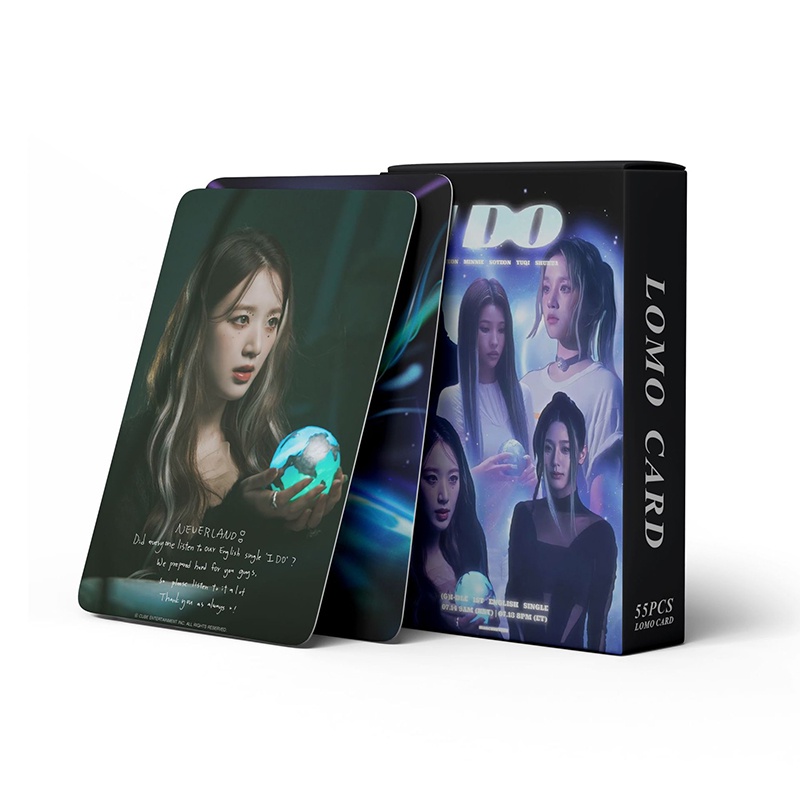 I-DLE LOMO Card Set 55 Tấm Thẻ Ảnh I DO Hình Nhóm Nhạc
