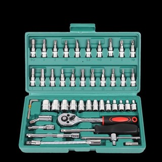 Sh25 bộ dụng cụ mở bu lông ốc vít đa năng 46 chi tiết sheri