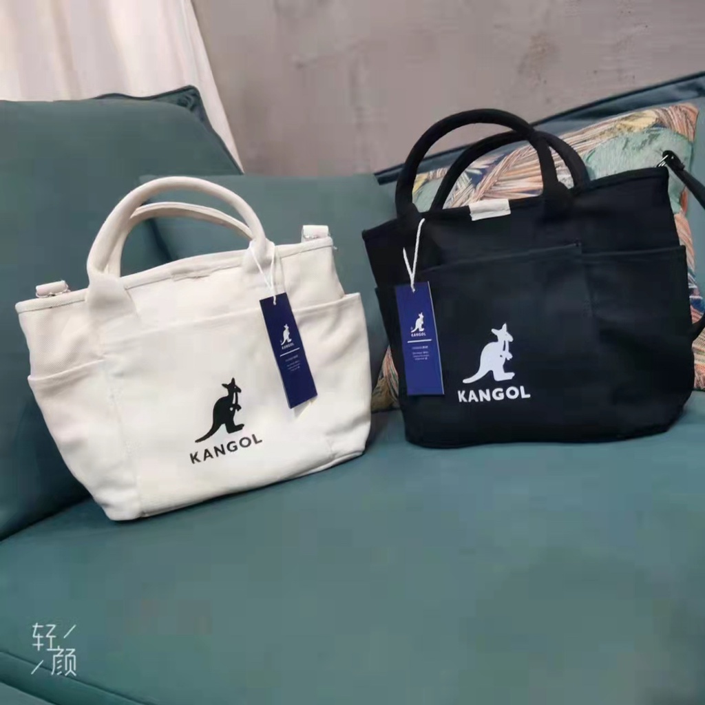 4926kangol túi tote cỡ trung tùy chỉnh túi đeo chéo nữ màu đen túi đeo chéo vai m