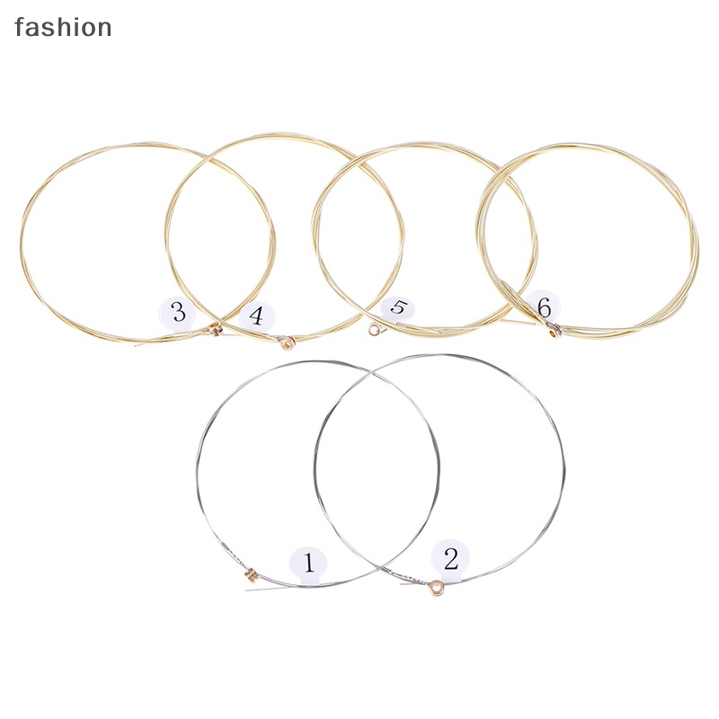 1 Bộ 6 dây đàn guitar thép mạ Niken luyện tập cho guitar Acoustic VN