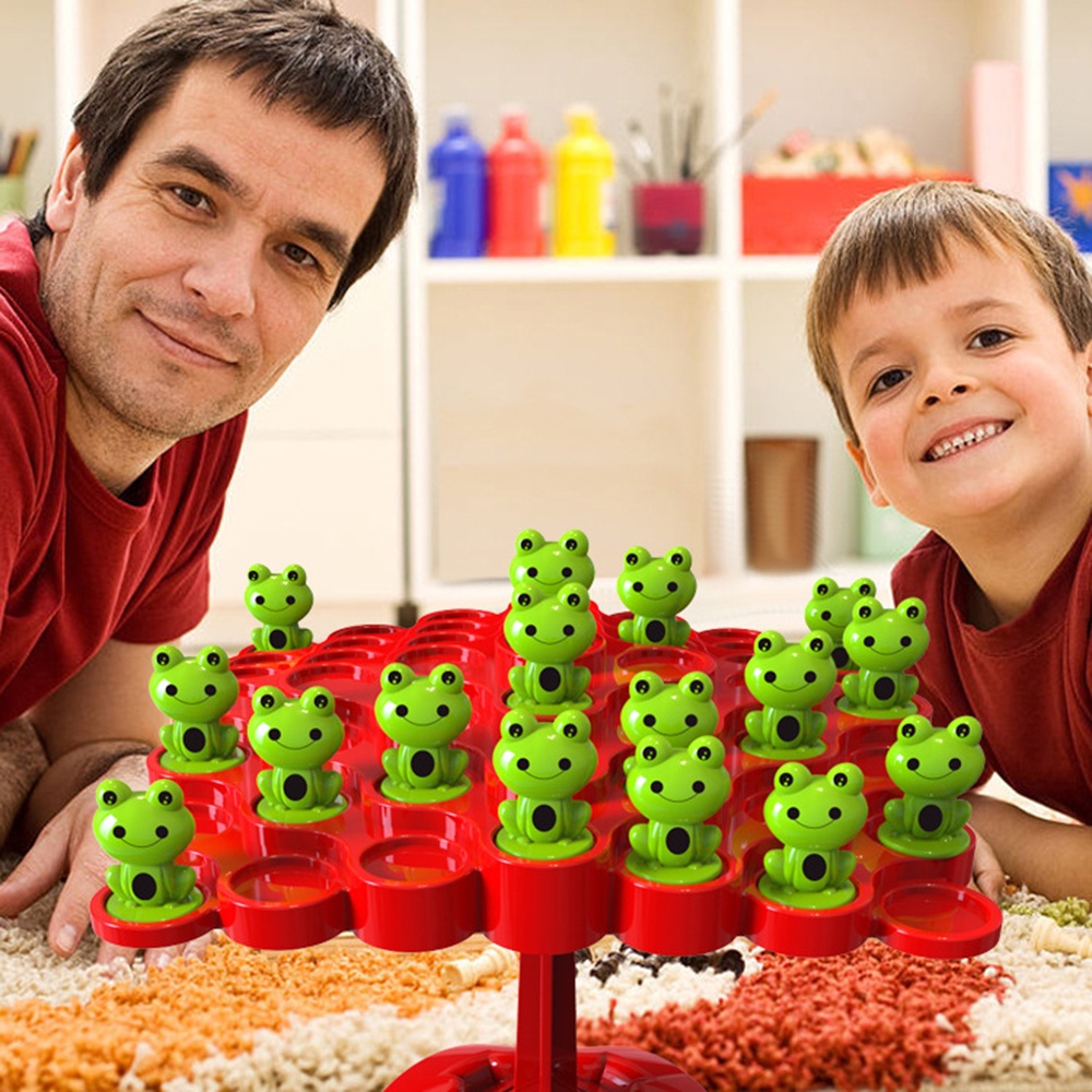 Frog balance tree toys đồ chơi trẻ em phát triển trí tuệ tư duy tập trung nhiều người chơi trò chơi tương tác bé trai và bé gái đồ chơi để bàn quà tặng đồ chơi cho trẻ em
