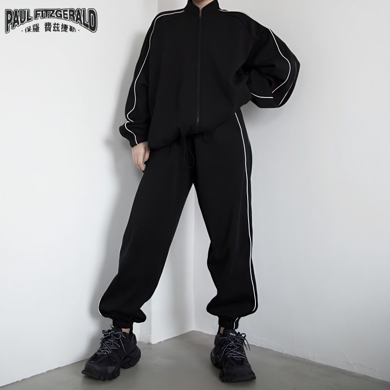 Paul fitzgerald new two-piece suit running sportswear quần áo nam và nữ quần áo rộng rãi quần áo lớp học sinh