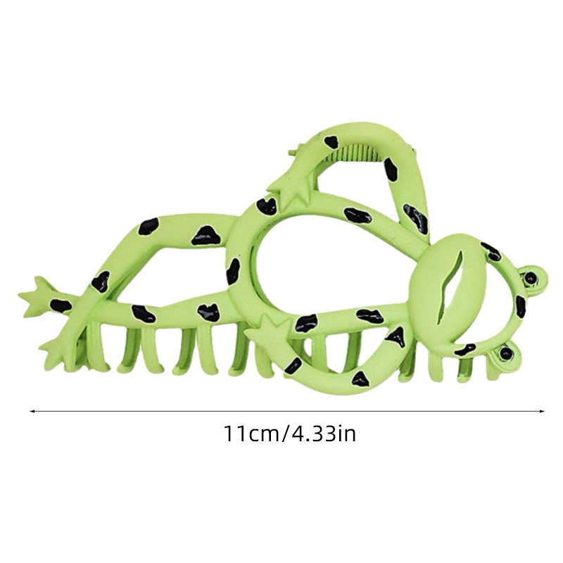 Kẹp Tóc Kim Loại Hình Hàm Ếch Xanh Phong Cách Hàn Quốc Cho Nữ