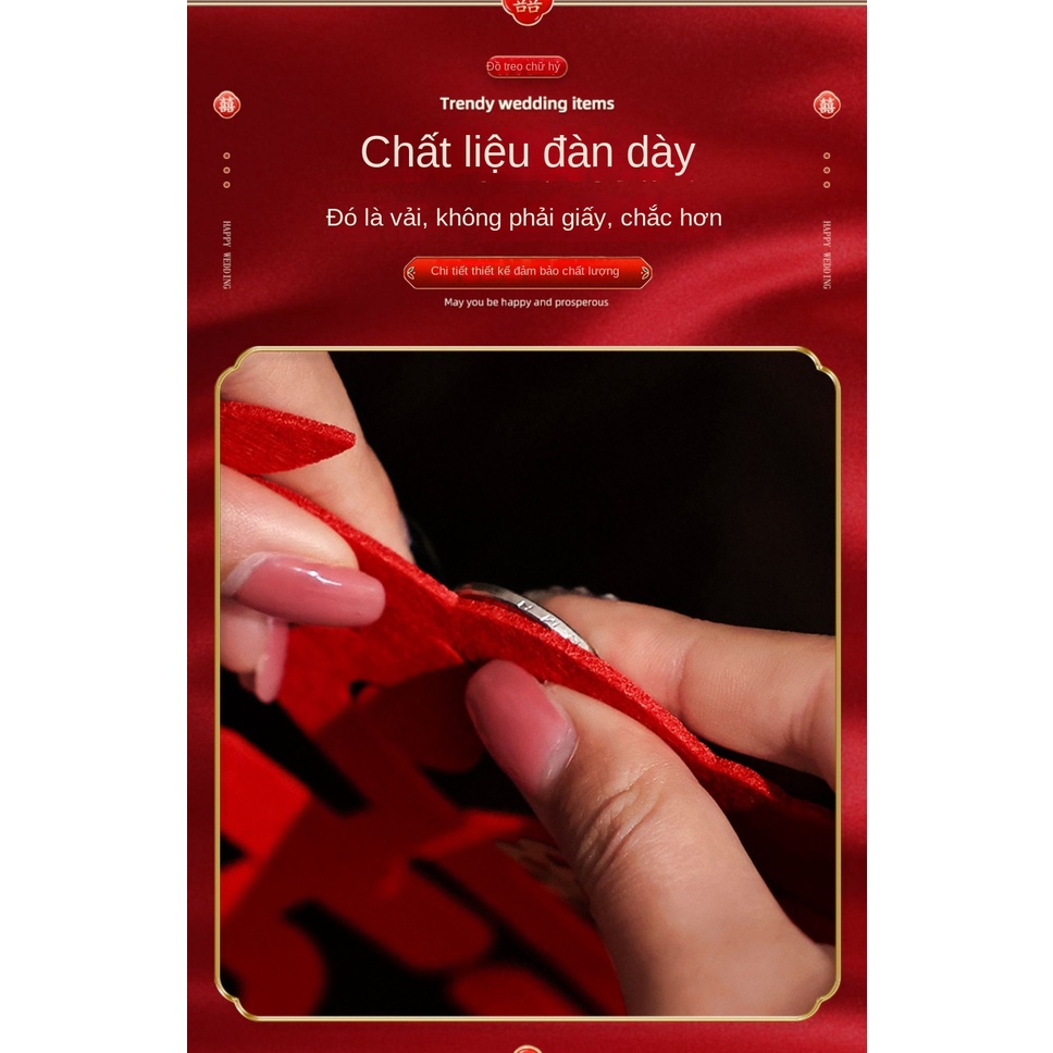 Nhãn Dán Ba Chiều Hình Nhân Vật Hạnh Phúc Trang Trí Cửa Phòng Cưới