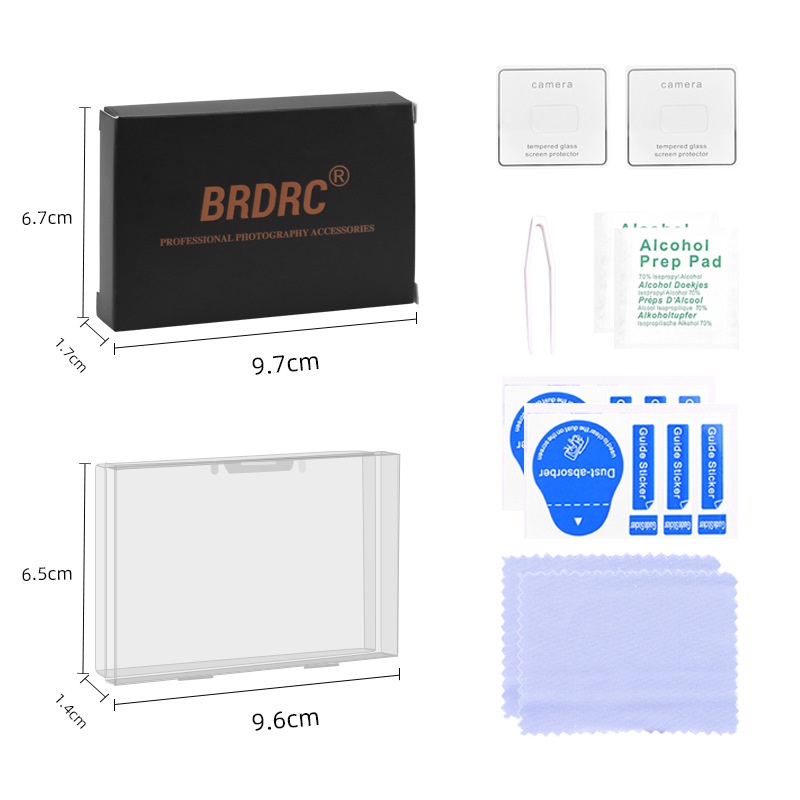 Brdrc thích hợp cho dji mavic mini / se tempered film mini2 lens protection film scratch-resistant phụ kiện