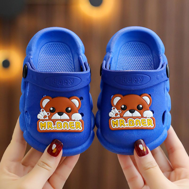 Trẻ em trẻ em dép đi trong nhà mùa hè bé trai dễ thương chống trượt bé gái dép trẻ em trẻ sơ sinh trẻ mới biết đi lỗ ngoài
