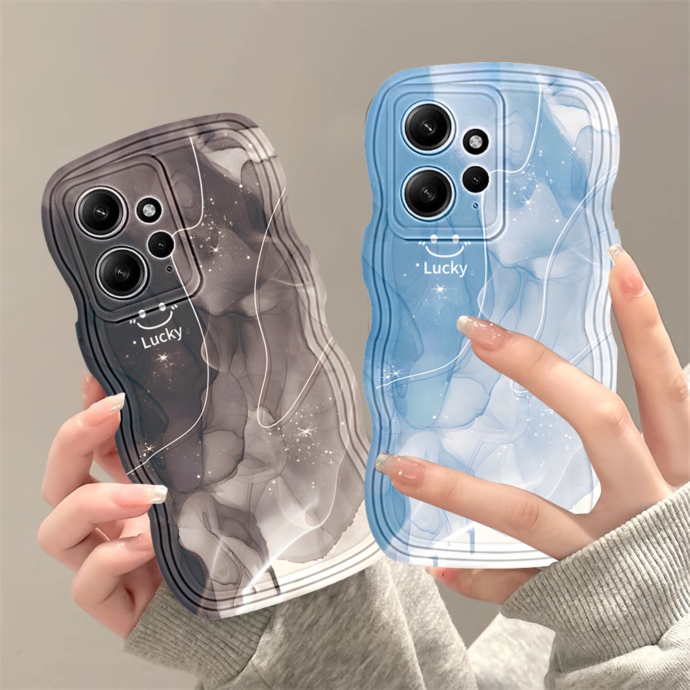 Redmi note 12 redmi a1 a2 10c 10a 9c 9t note 11s 10 5g 10s 9s 8 pro xiaomi poco m5s m3 x3 pro nfc lucky smiley wave edge tpu vỏ đựng điện thoại hostr
