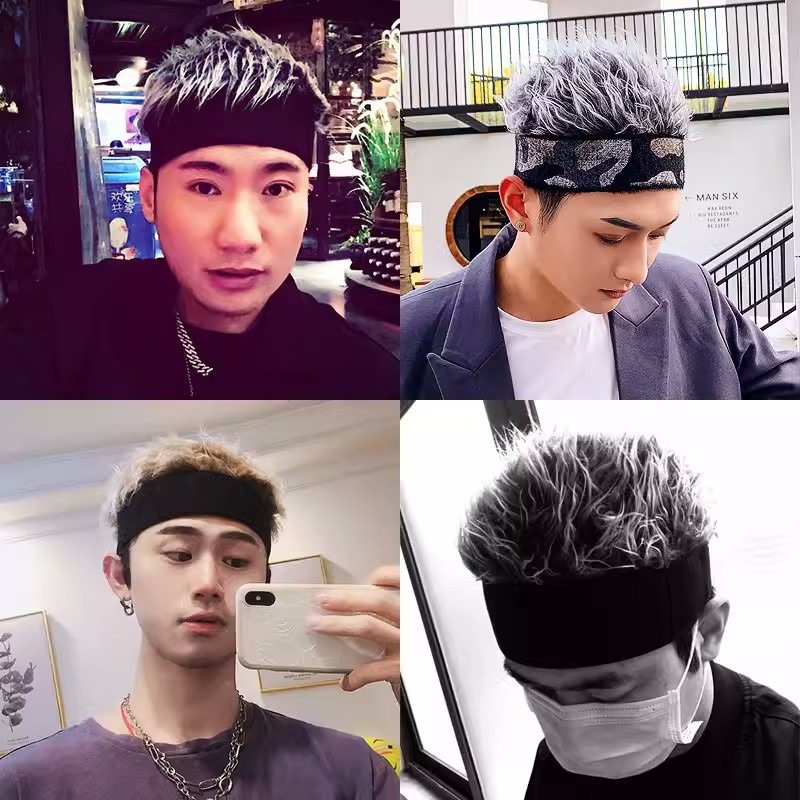 Thời trang nam mũ tóc giả nam và nữ mũ có thể điều chỉnh hip hop phim hoạt hình nhập vai mũ tóc thể thao ngoài trời rock punk street fun mũ tóc giả