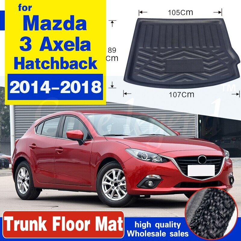 Lót Cốp Nhựa Dẻo Xe Mazda 3 Axela 2014 2015 2016 2017 2018 Hatchback
