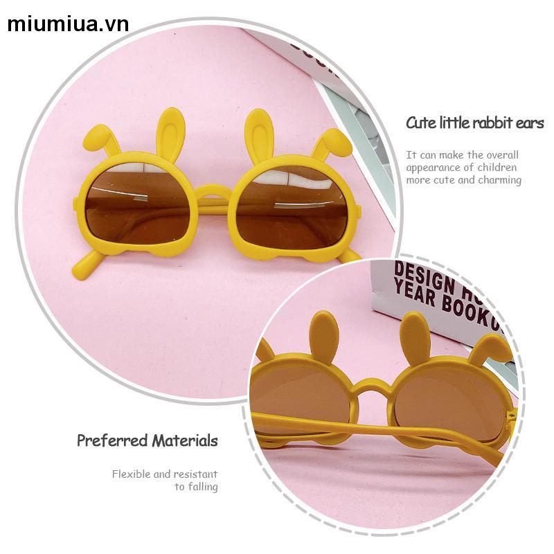 Miumiua🔮Dễ Thương Kính Mát Phân Cực Chống Tia uv Hình Thỏ Đáng Yêu Cho Bé