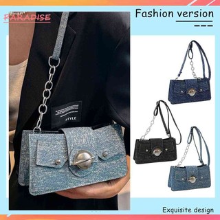 Túi đeo dưới cánh tay chất liệu denim cao cấp thời trang dành cho nữ