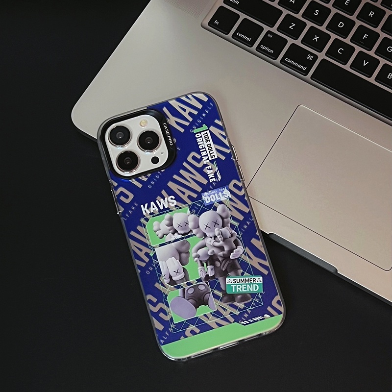 Ốp Điện Thoại Tpu Dẻo Họa Tiết Hoạt Hình KAWS Dễ Thương Cho iphone 14 13 Pro Max 12 11