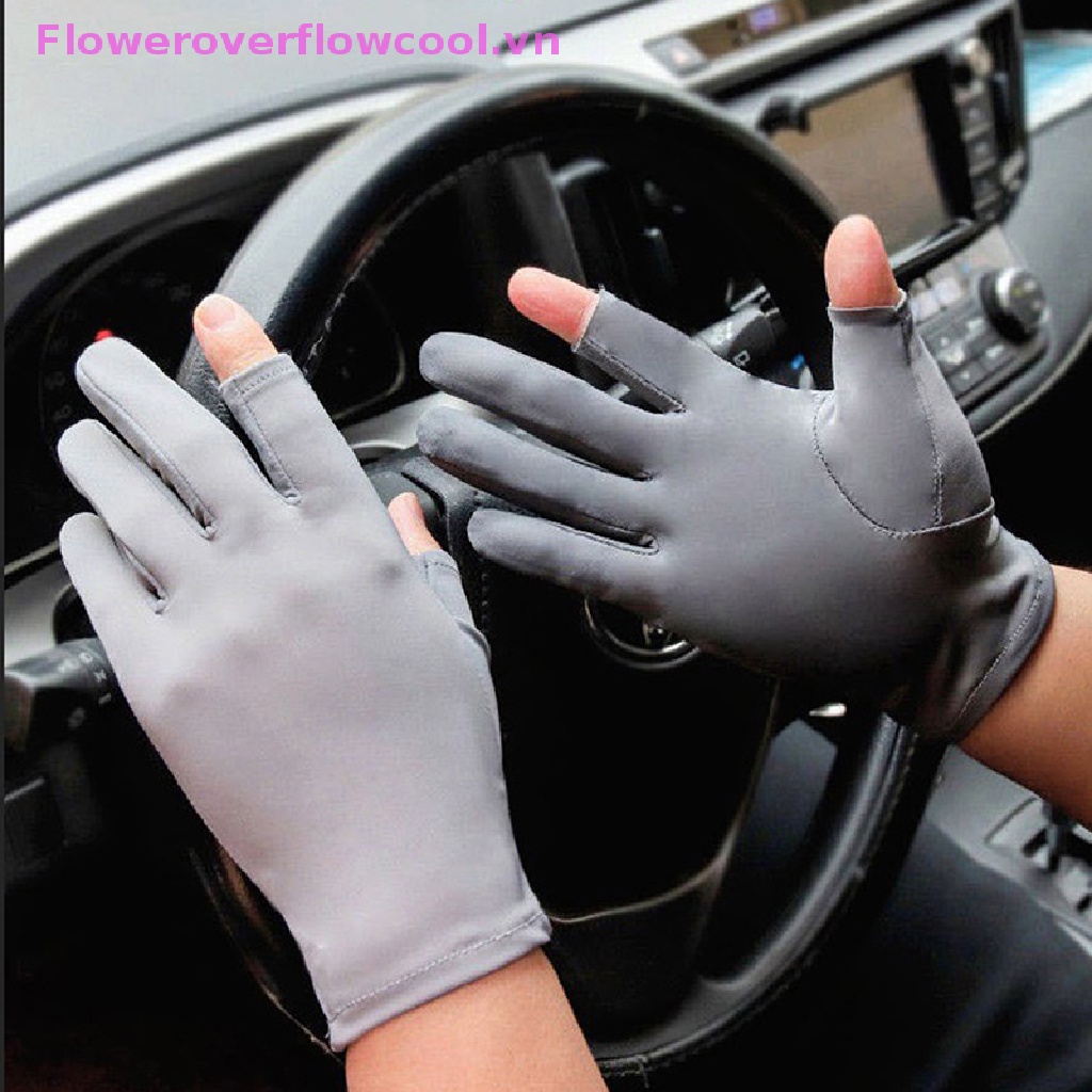 Đôi Găng Tay Lái Xe Thể Thao Chống Trượt Thoáng Khí Có Thể Chạm Màn Hình Cảm Ứng Bảo Vệ Tia Uv