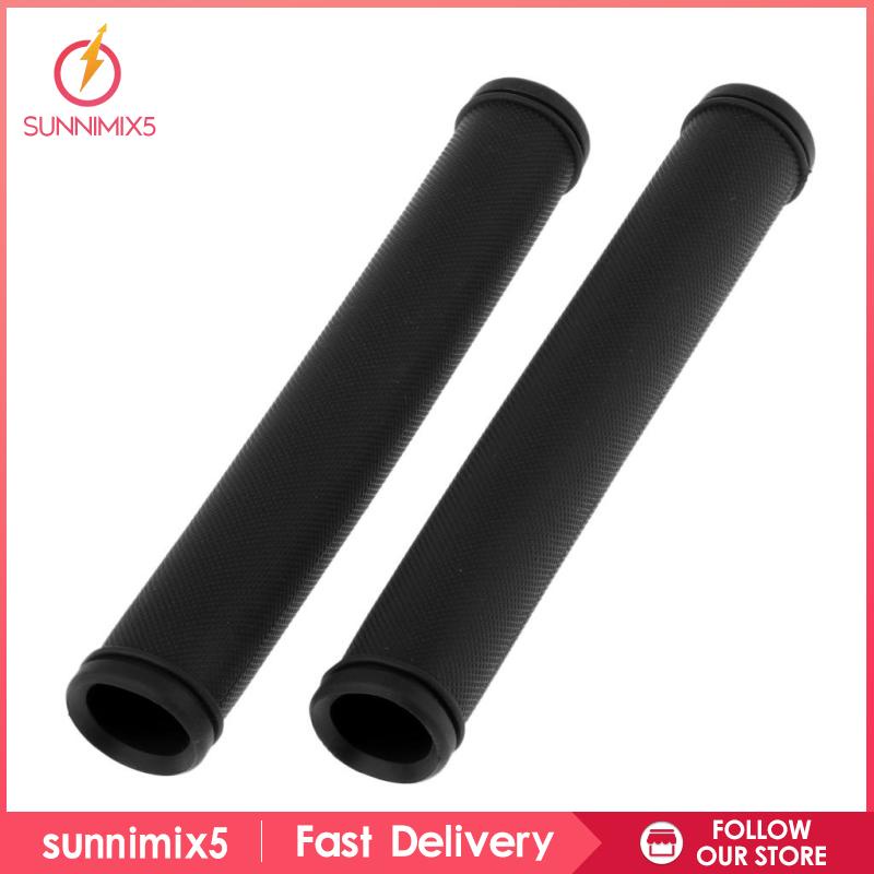 1 Cặp Vỏ Bọc Tay Lái Xe Đạp Bằng Cao Su Màu Xanh Dương