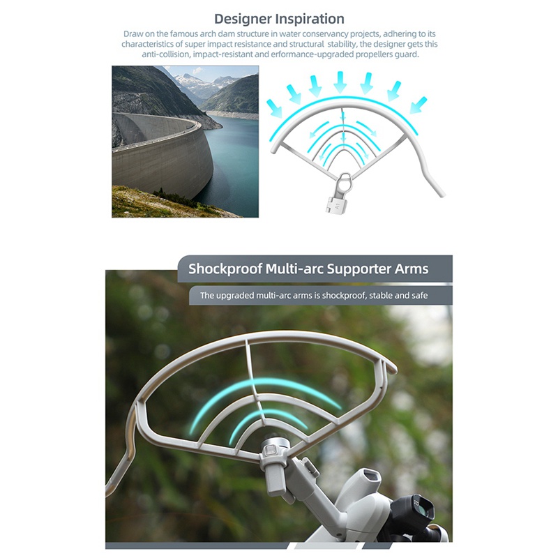 Sunnylife Phụ Kiện Vòng Bảo Vệ Cánh Quạt Chống Rung Lắc Thay Thế Nhanh Chóng Cho DJI Mini 3