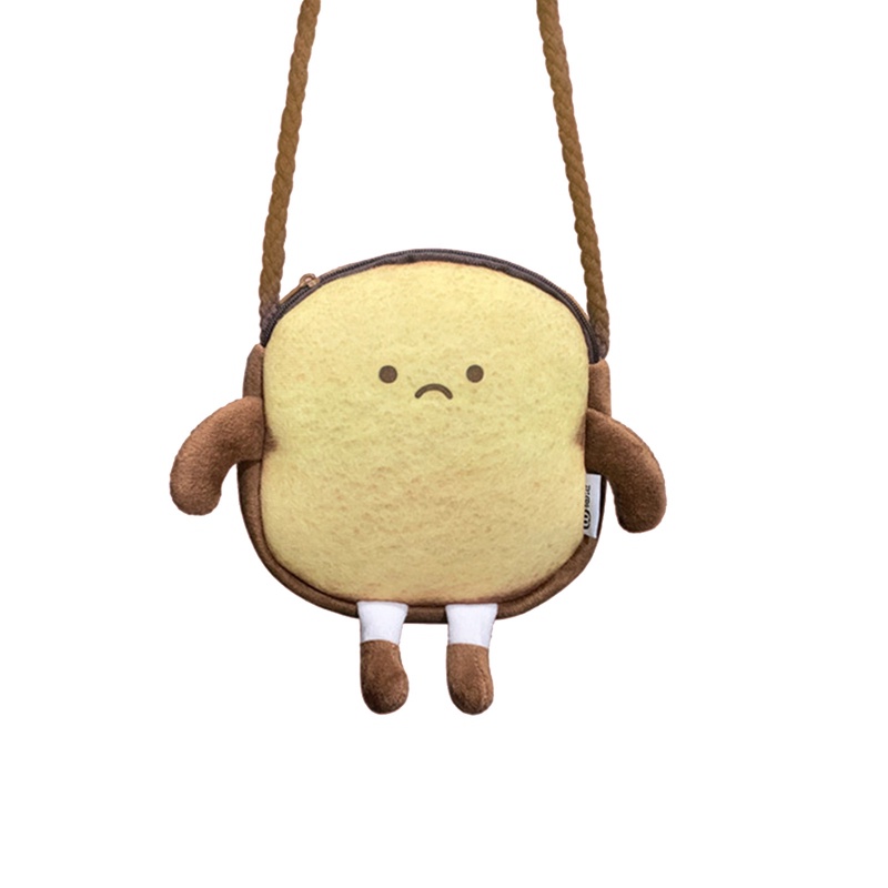 Túi Đeo Chéo Vai Hình Bánh Mì Nướng Dễ Thương Dành Cho Nữ