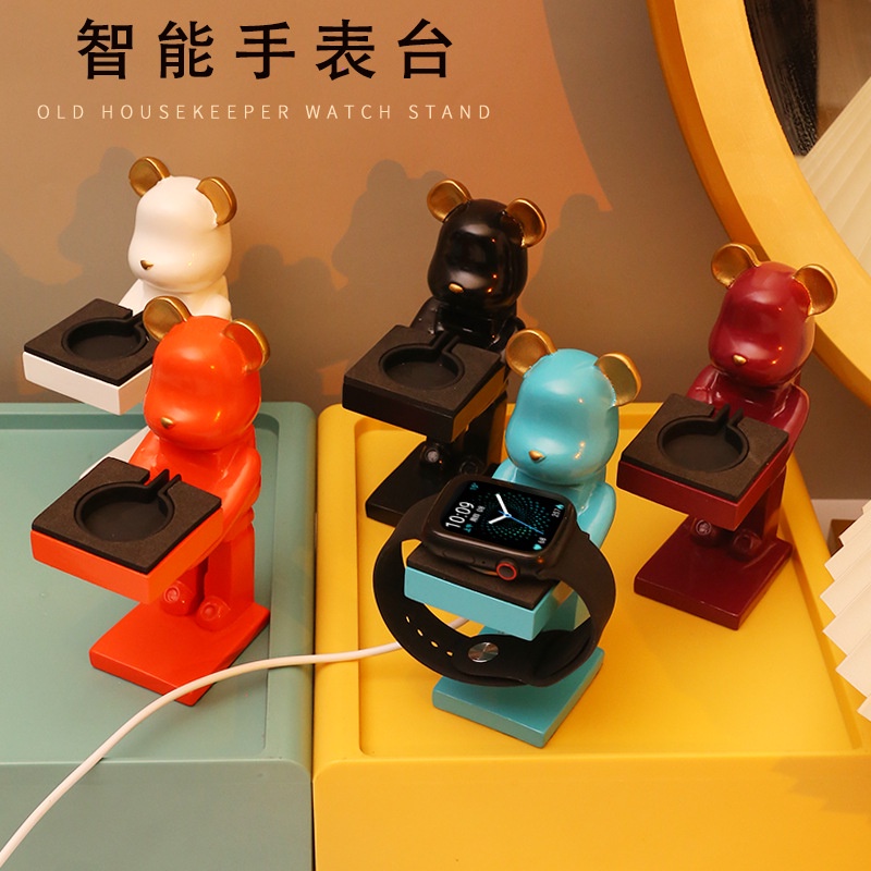 Giá Đỡ Kiêm Đế Sạc Không Dây Hình Phi Hành Gia Sáng Tạo Phù Hợp Cho Apple Watch