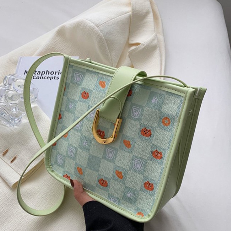 Túi Đeo Vai Hình Vuông Cỡ Nhỏ Màu Kẹo Ngọt Phong Cách Phương Tây Thời Trang Cho Nữ