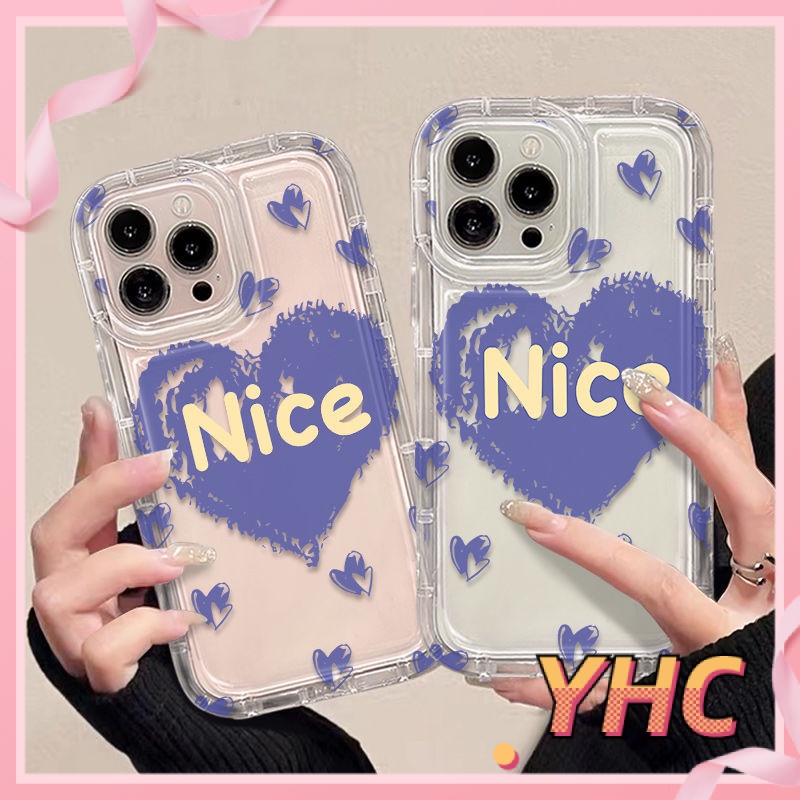 ốp lưng iphone NICE Túi khí tình yêu, vỏ mềm trong suốt, giảm chấn, chống rơi Cho Iphone 6 / 6S / 6splus / se / 7 / 7plus / 8 / 8plus / X / xs / xsmax / 11 / 12 / 13 / 14 / Plus / pro / pro max-712