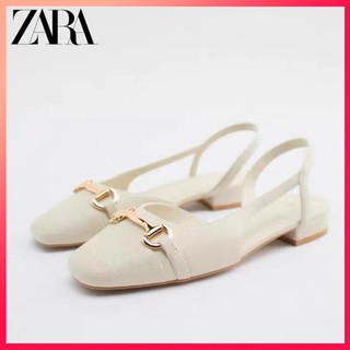 Giày nữ ZARA dép gót thấp miệng nhẹ