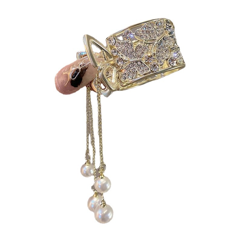 Kẹp Tóc Đuôi Ngựa Đính Đá Thời Trang Mùa Hè Phong Cách Mới 2023