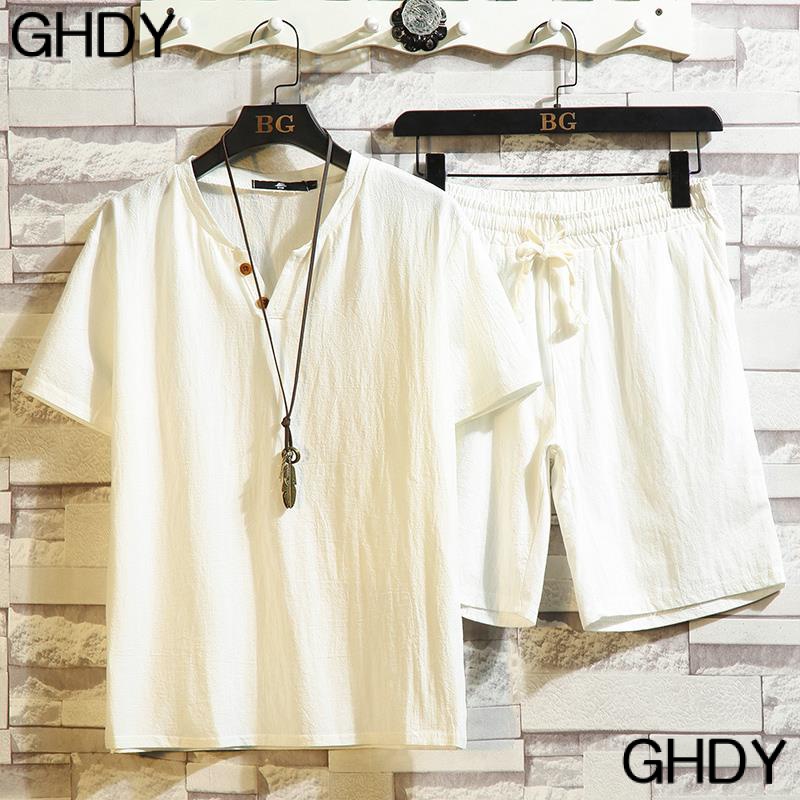 Bộ Đồ Thể Thao Ngắn Tay Thời Trang Mùa Hè Trung Hoa Dành Cho Đàn Ông Trung Niên