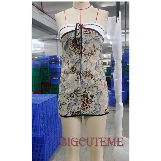 Đầm Mini Ôm Dáng Không Dây Hở Lưng Y2K Quyến Rũ Cho Nữ