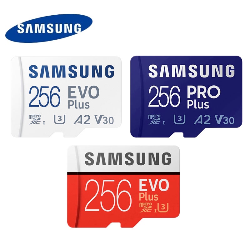 SAMSUNG Thẻ Nhớ Micro SD Tốc Độ Cao 256GB 512GB Class10 U3 A2 V30 128G 64G 32G TF 160MB