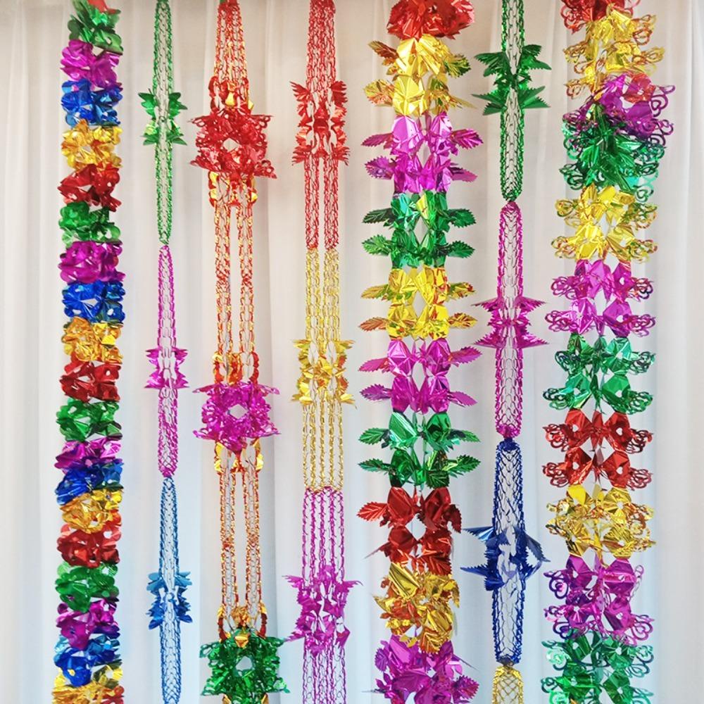 Set 1 2 / 4 / 8 Lá Kim Loại Chất Lượng Cao Treo Trang Trí Tiệc