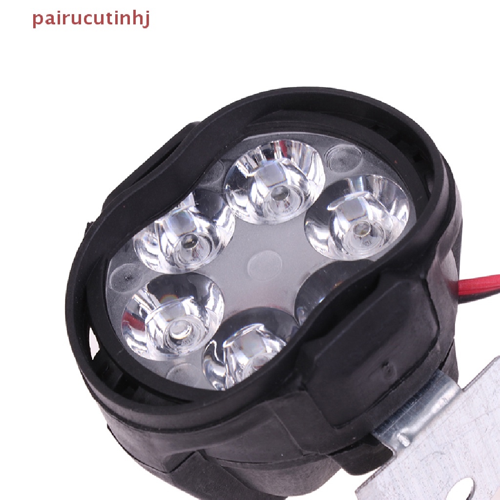 Cặp Đèn Pha 6 Bóng LED Ánh Sáng Trắng Độ Sáng Cao Chuyên Dụng Cho Xe Mô Tô