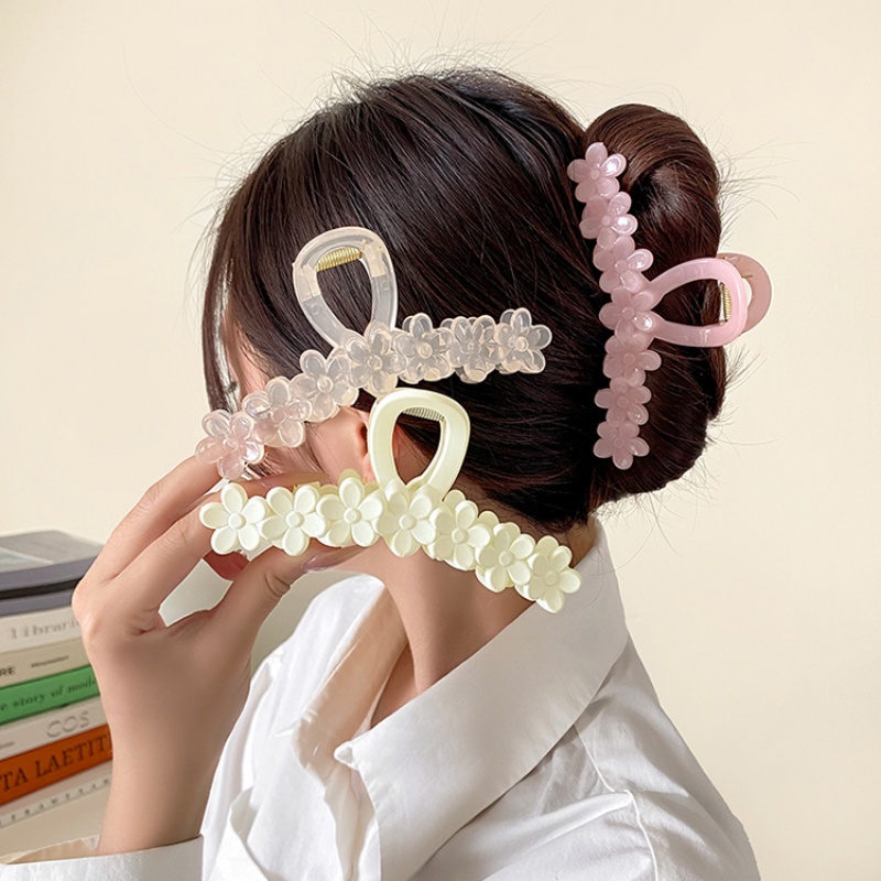 Kẹp Tóc Hình Hoa / Cá Mập Phong Cách Vintage Hàn Quốc Cho Nữ
