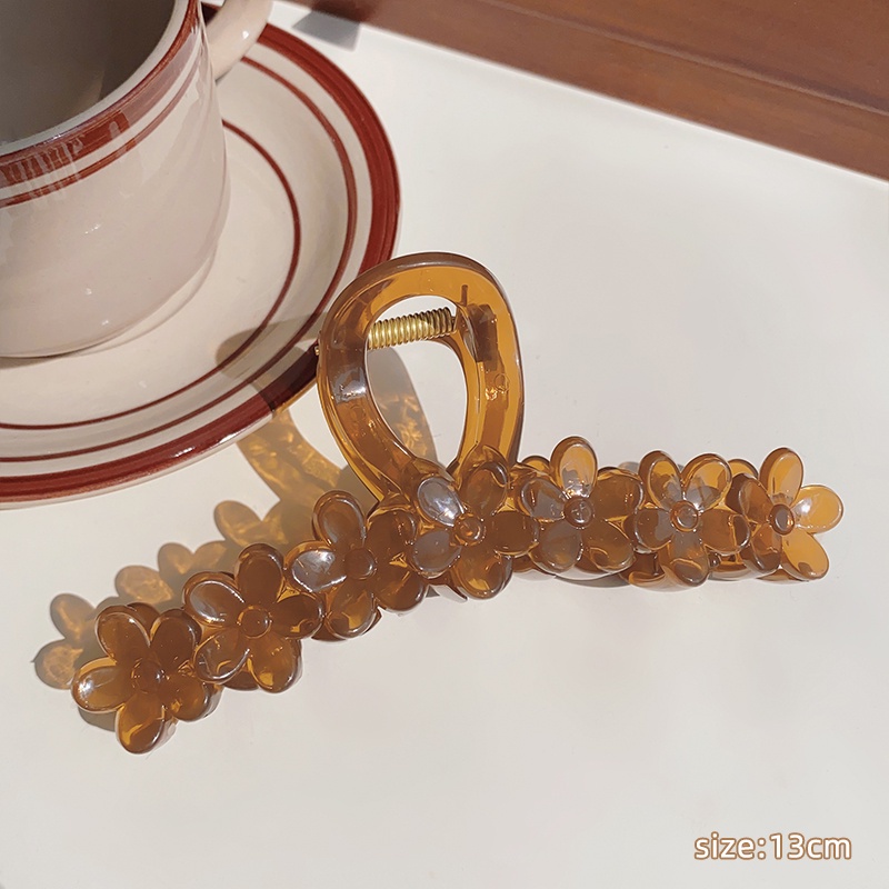 Kẹp Tóc Hình Hoa / Cá Mập Phong Cách Vintage Hàn Quốc Cho Nữ
