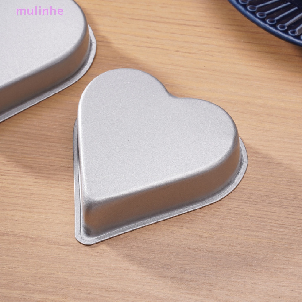 Khuôn Nướng Bánh Mini Chống Dính Hình Trái Tim Bằng Thiếc