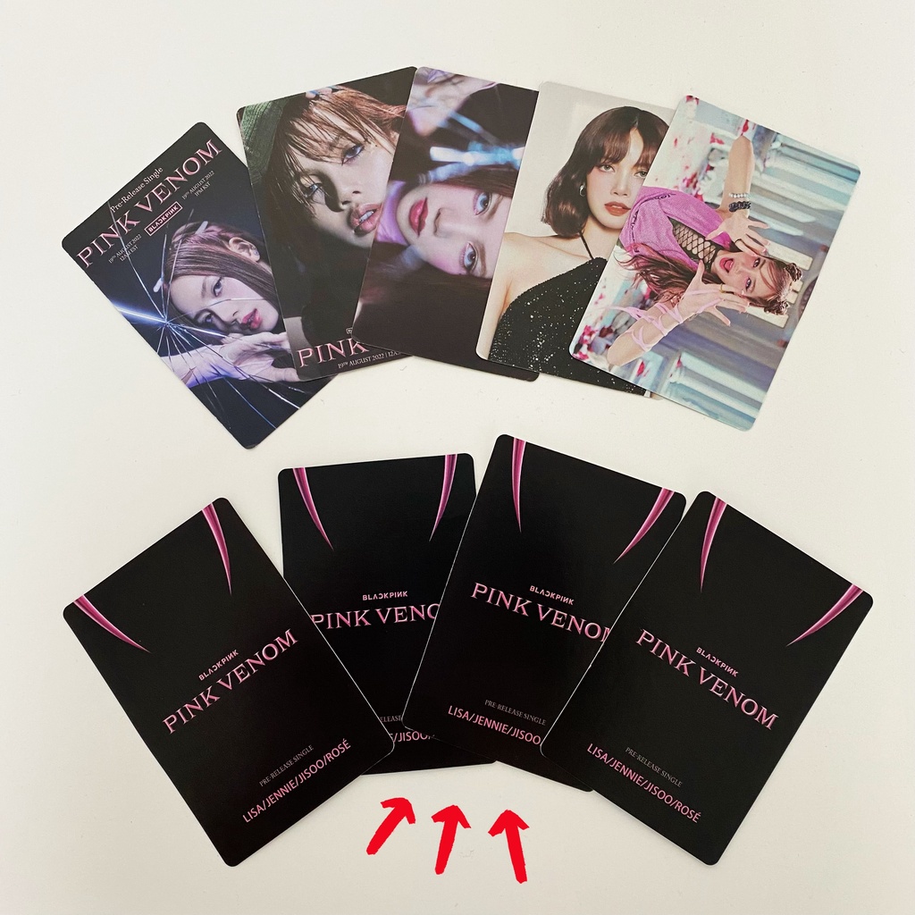 Set 55 Tấm Thẻ Ảnh In Hình Các Thành Viên Nhóm Nhạc BLACKPINK - Color House