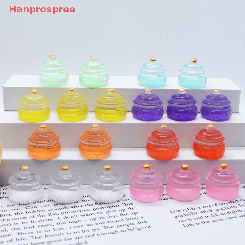 Bộ 5 Bình Sữa Thạch Dạ Quang Trang Trí Nhà Búp Bê DIY