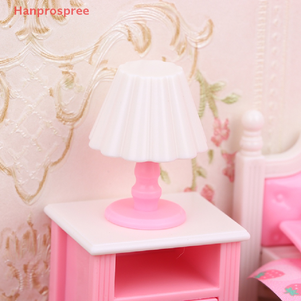 Hanprospree > Bộ Giường Ngủ Mini Tỉ Lệ 1: 12 Trang Trí Nhà Búp Bê