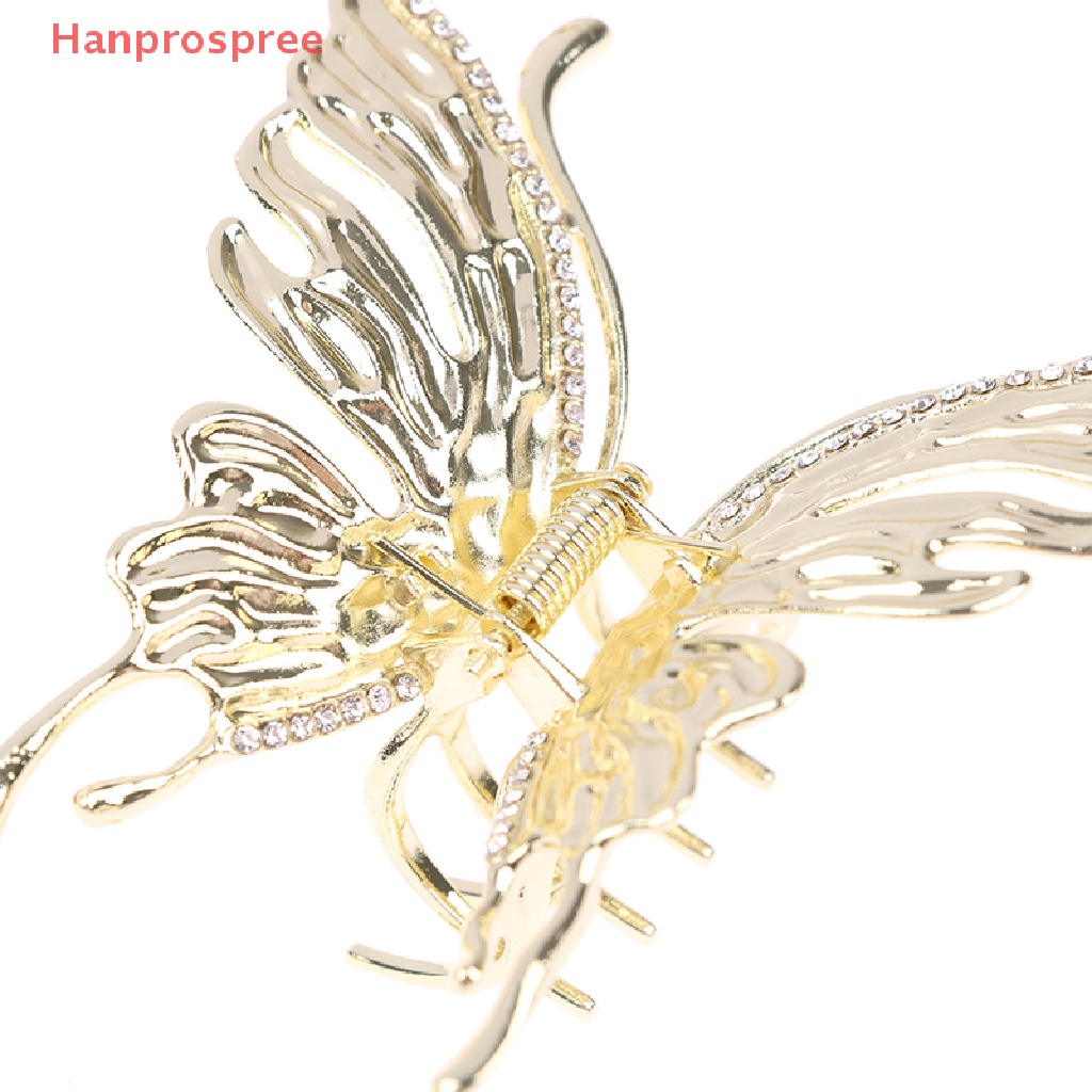 Kẹp Tóc Hình Bướm Bằng Kim Loại Dạng Lỏng Thời Trang Cho Nữ